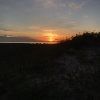 Platte River Campground - sunset - Campgrounds Near Me - Honor, Michigan