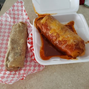 Oscar's Taco Shop - Mixed burrito(mark's)  chicken burrito(wifes) - Mexican Near Me - Glendale, Arizona