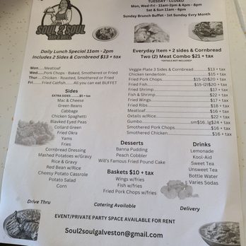 Soul 2 Soul Cafe - Menu - Southern Near Me - Galveston, Texas Soul 2 Soul Cafe - Menu - Southern Near Me - Galveston, Texas