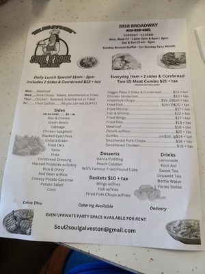 Menu photo 5 Soul 2 Soul Cafe Galveston, TX Menu photo 5 Soul 2 Soul Cafe Galveston, TX