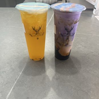 The Alley - Our order Ube taro brown sugar boba And orange peach - Coffee & Tea Near Me - Fontana, California The Alley - Our order Ube taro brown sugar boba And orange peach - Coffee & Tea Near Me - Fontana, California