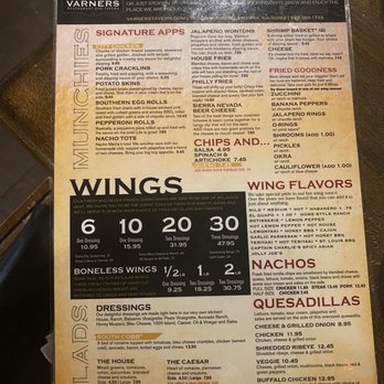 Varners Restaurant & Tavern - Menu - Burgers Near Me - Smyrna, Georgia Varners Restaurant & Tavern - Menu - Burgers Near Me - Smyrna, Georgia