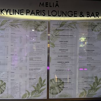 Skyline Lounge & Bar - Menu - Lounges Near Me - Courbevoie, 92 Skyline Lounge & Bar - Menu - Lounges Near Me - Courbevoie, 92