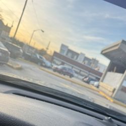 United States Post Office - Median separating parking lot