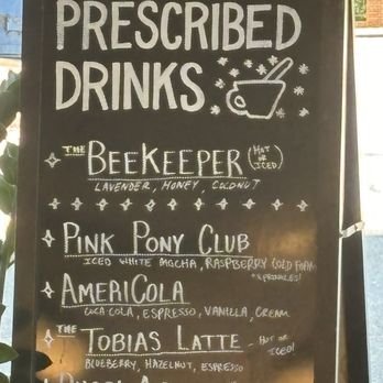 Pharmacy Coffee - Fun menu items! - Coffee & Tea Near Me - Spartanburg, South Carolina Pharmacy Coffee - Fun menu items! - Coffee & Tea Near Me - Spartanburg, South Carolina