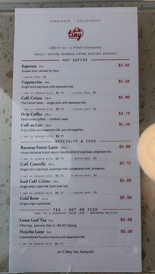 Menu photo 1 Tiny Croissanterie Sunnyvale, CA