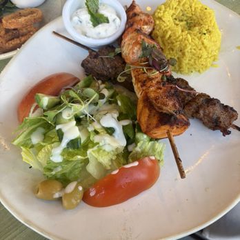 The Olive Restobar - The Olive Kabob Platter - Mediterranean Near Me - Downey, California