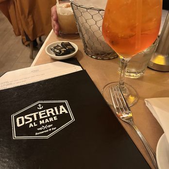 Osteria Al Mare - Aperol spritz - Italian Near Me - Monterey, California Osteria Al Mare - Aperol spritz - Italian Near Me - Monterey, California