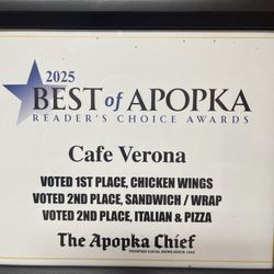 Cafe Verona - Award