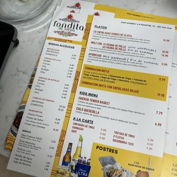 Fondita de Elvita - Menu - Mexican Near Me - Houston, Texas Fondita de Elvita - Menu - Mexican Near Me - Houston, Texas