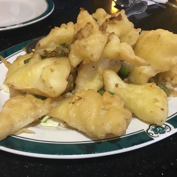 Wonderful House Restaurant - Fried calamari appetizer.  Batter didn't stick.  Bummer. Huge pieces, Tender though. - Chinese Near Me - Casper, Wyoming