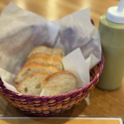 Complimentary bread w/ Aji Sauce