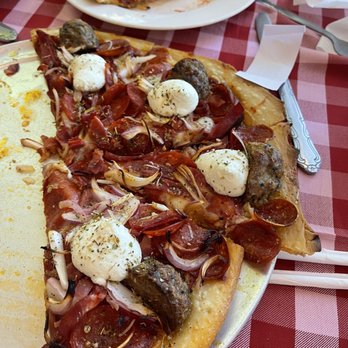 River Rock Pizza and Pasta - Brooklyn Pizza was so good and flavorful. Was so impressed that took the picture when we had already each had a slice. - Pizza Near Me - Laughlin, Nevada River Rock Pizza and Pasta - Brooklyn Pizza was so good and flavorful. Was so impressed that took the picture when we had already each had a slice. - Pizza Near Me - Laughlin, Nevada