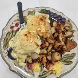 Garden Benedict but with bacon added.