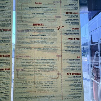 Screen Door Eastside - Menu - Southern Near Me - Portland, Oregon Screen Door Eastside - Menu - Southern Near Me - Portland, Oregon