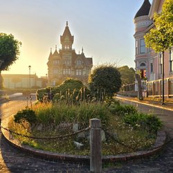 Carson Mansion - Taken during a foggy sunrise