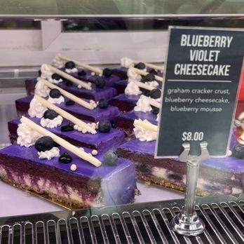 Sift Bake Shop - Blueberry violet cheesecake - Macarons Near Me - East Lyme, Connecticut