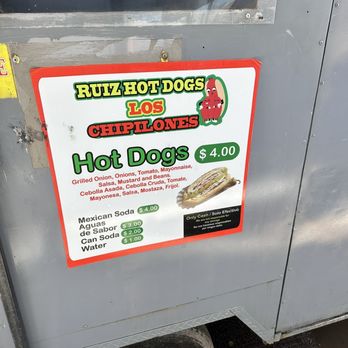 Ruiz Hot Dogs - Menu - Hot Dogs Near Me - Tucson, Arizona