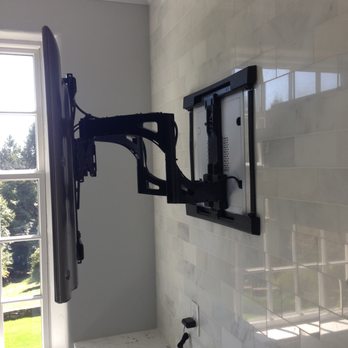 Tekology - Wall mount with in-wall components. - Home Theatre Installation Near Me - Beaverton, Oregon