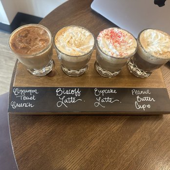 Ancient Grounds Coffee Co - Latte flight - Coffee & Tea Near Me - Chicago, Illinois