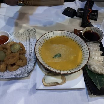 Fushimi Williamsburg - Seafood Bisque Soup ,calamari ,Gyoza - Japanese Near Me - Brooklyn, New York