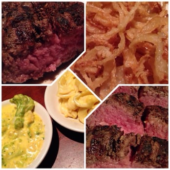 Cheddar's Scratch Kitchen - Top Sirloin Steak (8oz, $9.99, medium) on a bed of onion rings, and 2 sides: broccoli cheese casserole and mac & cheese - American Near Me - Huntsville, Alabama Cheddar's Scratch Kitchen - Top Sirloin Steak (8oz, $9.99, medium) on a bed of onion rings, and 2 sides: broccoli cheese casserole and mac & cheese - American Near Me - Huntsville, Alabama