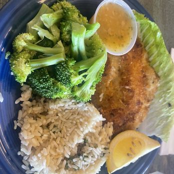 Tamarisk Restaurant - Coconut Crusted Tilapia with cilantro rice - Diners Near Me - Green River, Utah Tamarisk Restaurant - Coconut Crusted Tilapia with cilantro rice - Diners Near Me - Green River, Utah