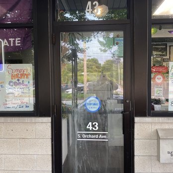 Beignet All Day - Check out that "open" light up sign on the window - Donuts Near Me - Webster Groves, Missouri