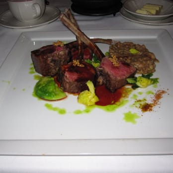 Le Papillon - Rack of Lamb and Braised Shoulder with Pastrami Spice, Rye Spaetzle and Syrah Jus - $39 - French Near Me - San Jose, California