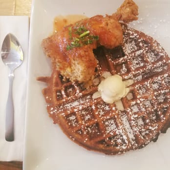 Batter & Berries - Beautiful sweet potato waffle and fried chicken breast - Breakfast & Brunch Near Me - Chicago, Illinois Batter & Berries - Beautiful sweet potato waffle and fried chicken breast - Breakfast & Brunch Near Me - Chicago, Illinois