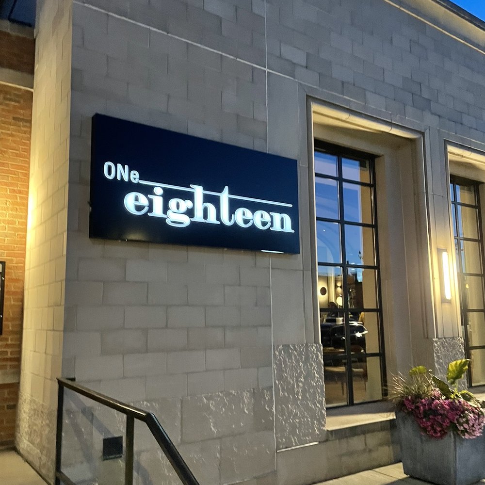 One Eighteen - Outside signage - Desserts Near Me - Midland, Michigan One Eighteen - Outside signage - Desserts Near Me - Midland, Michigan