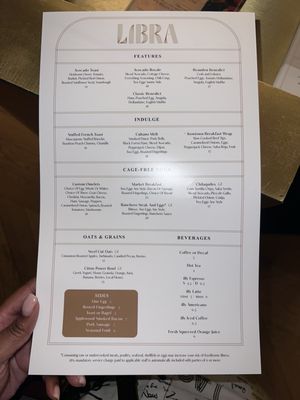 Menu photo 3 Libra Orlando, FL