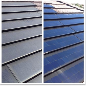 Pristine Solutions - Before/after...solar panels - Window Washing Near Me Pristine Solutions - Before/after...solar panels - Window Washing Near Me