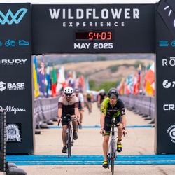 Wildflower Experience - Long Course bike leaving transitions in 2025.