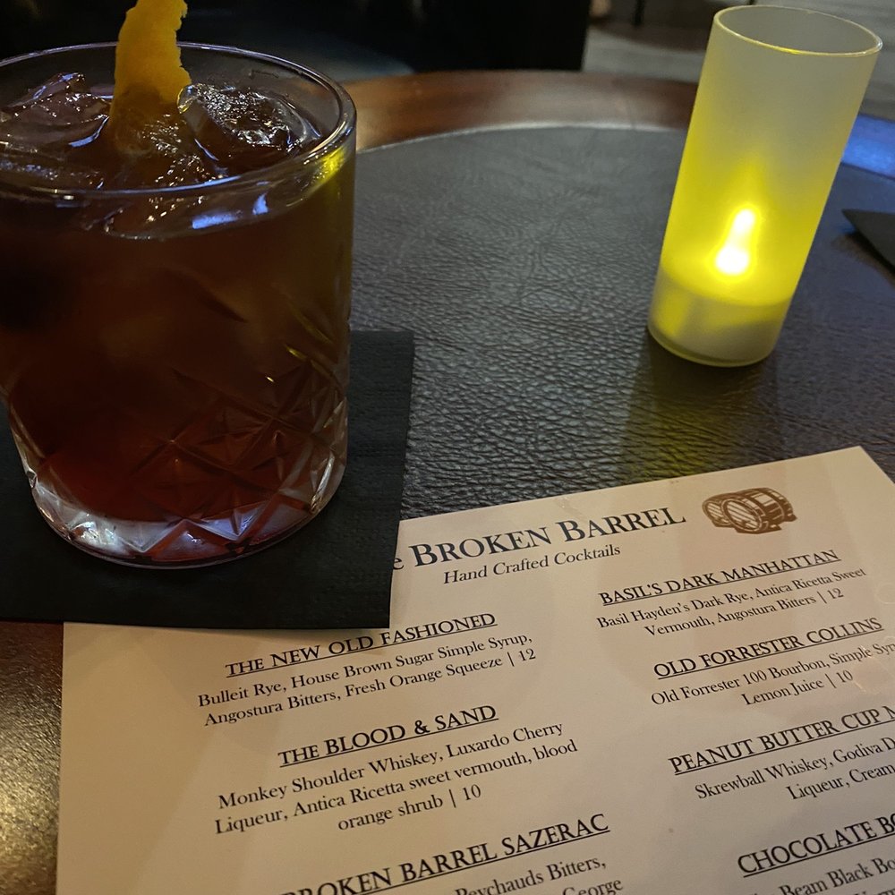 The Broken Barrel - Carmel - Basil Dark Manhattan - Whiskey Bars Near Me - Carmel, Indiana The Broken Barrel - Carmel - Basil Dark Manhattan - Whiskey Bars Near Me - Carmel, Indiana