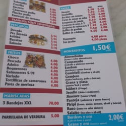 Rincón del Gallo - Carta del local, precios imbatibles