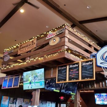 Santello's Scratch Kitchen - a basketball hoop hanging from the ceiling - Sports Bars Near Me - Washington, Pennsylvania Santello's Scratch Kitchen - a basketball hoop hanging from the ceiling - Sports Bars Near Me - Washington, Pennsylvania