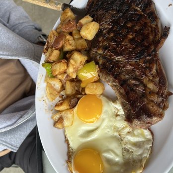Start Fresh Cafe - T bone steak breakfast special - American Near Me - Oceanside, California Start Fresh Cafe - T bone steak breakfast special - American Near Me - Oceanside, California