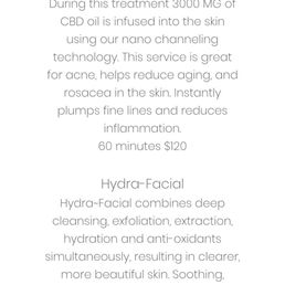 Website facial listings