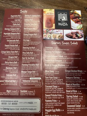 Menu photo 2 Little Masa Tallahassee, FL Menu photo 2 Little Masa Tallahassee, FL