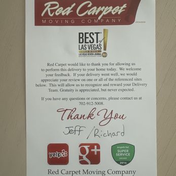 Red Carpet Moving - Movers Near Me - North Las Vegas, Nevada Red Carpet Moving - Movers Near Me - North Las Vegas, Nevada