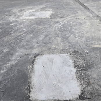 Axis Construction - This is their idea of a finished leak repair.  This is an absolute eye sore for our community. - General Contractors Near Me - Hayward, California