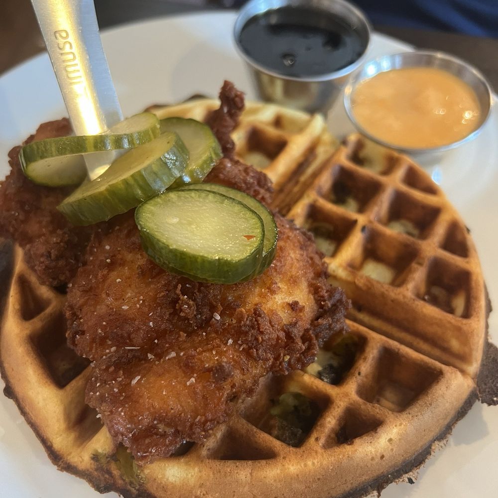 Fried chicken and waffles Fried chicken and waffles