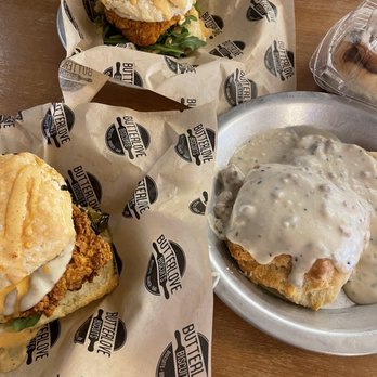 Butterlove Dinnerhouse - Great Balls of Fire and Biscuit and Gravy Plate - Bars Near Me - Amarillo, Texas