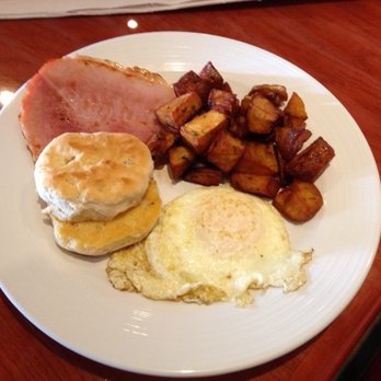 Burg'r Bar - 1 Egg over easy, biscuit, ham, home fries. $5.00, worth every cent. - Burgers Near Me - Punta Gorda, Florida