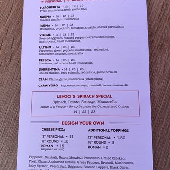 Lenoci’s Italian Kitchen - Menu 3 - Pizza Near Me - Wethersfield, Connecticut