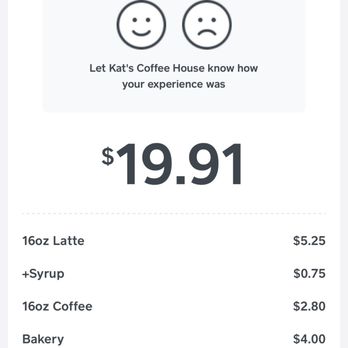 Kat's Coffee House - receipt - Coffee & Tea Near Me - Waterford, Wisconsin Kat's Coffee House - receipt - Coffee & Tea Near Me - Waterford, Wisconsin