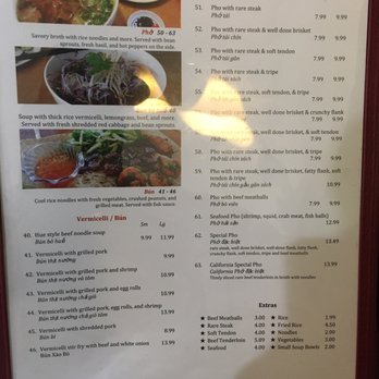 California Pho - Menu as of April 2021 - Vietnamese Near Me - Davenport, Iowa California Pho - Menu as of April 2021 - Vietnamese Near Me - Davenport, Iowa