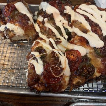 Bricks Corner - Sweet and salty pig.  Get it, it's amazing!!!  Spicy, but you can take the jalapeños off if you need to. - Bars Near Me - Salt Lake City, Utah
