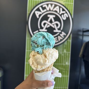 Always Ice Cream - 2 scoops Cookie Monster & fruity pebbles - Ice Cream & Frozen Yogurt Near Me - Gambrills, Maryland Always Ice Cream - 2 scoops Cookie Monster & fruity pebbles - Ice Cream & Frozen Yogurt Near Me - Gambrills, Maryland
